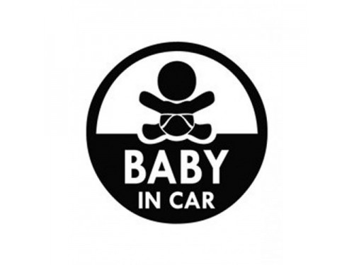 Nálepka dieťa v aute - kruh